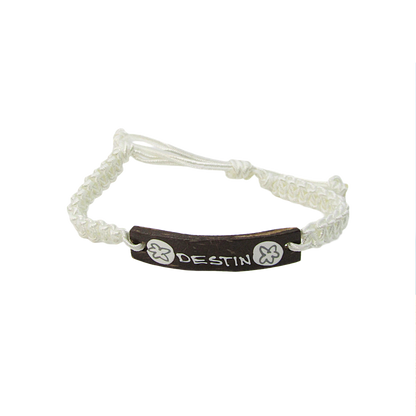 BR0203 BRACELET DESTIN WHITE MACRAME