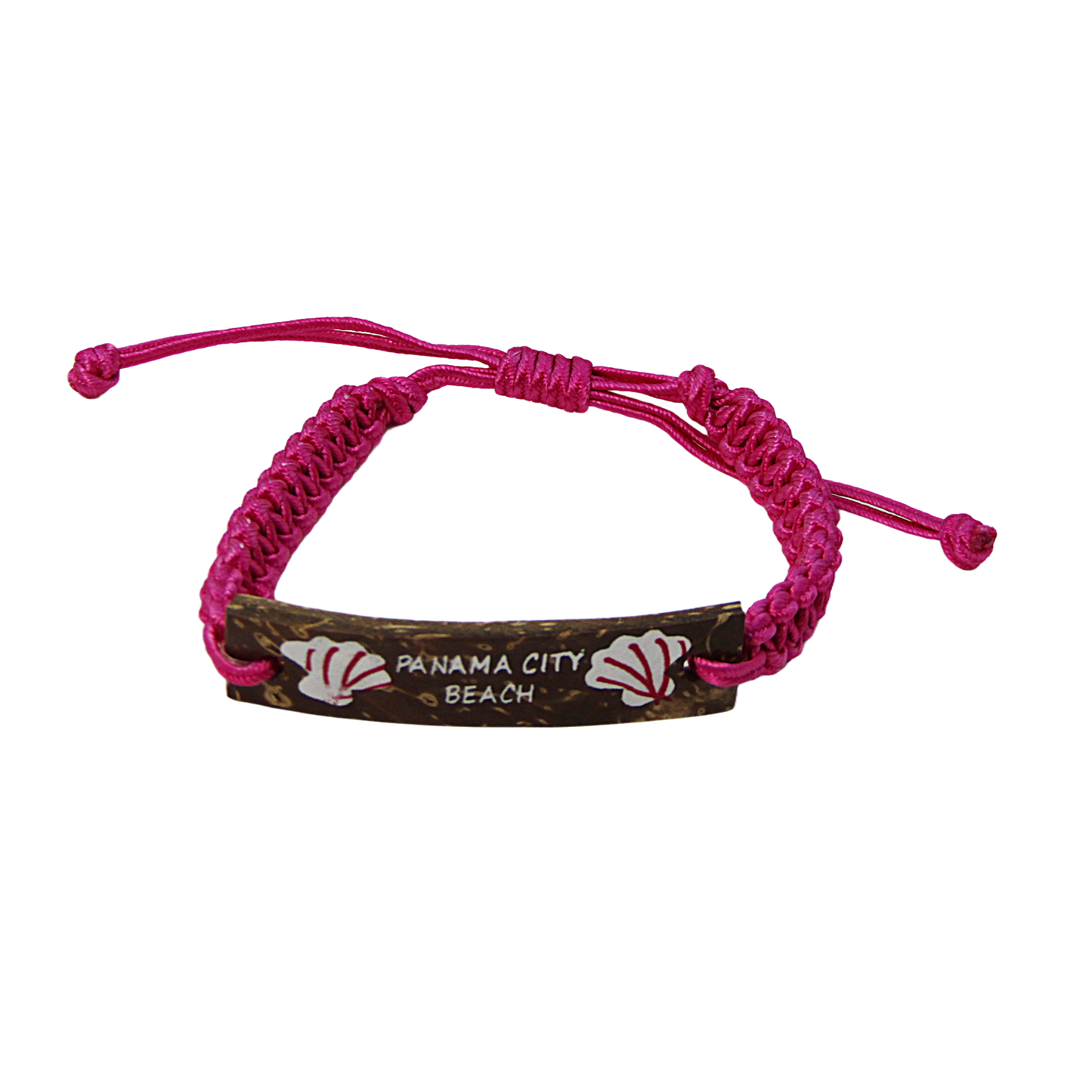 BR0301 BRACELET PCB PINK MACRAME