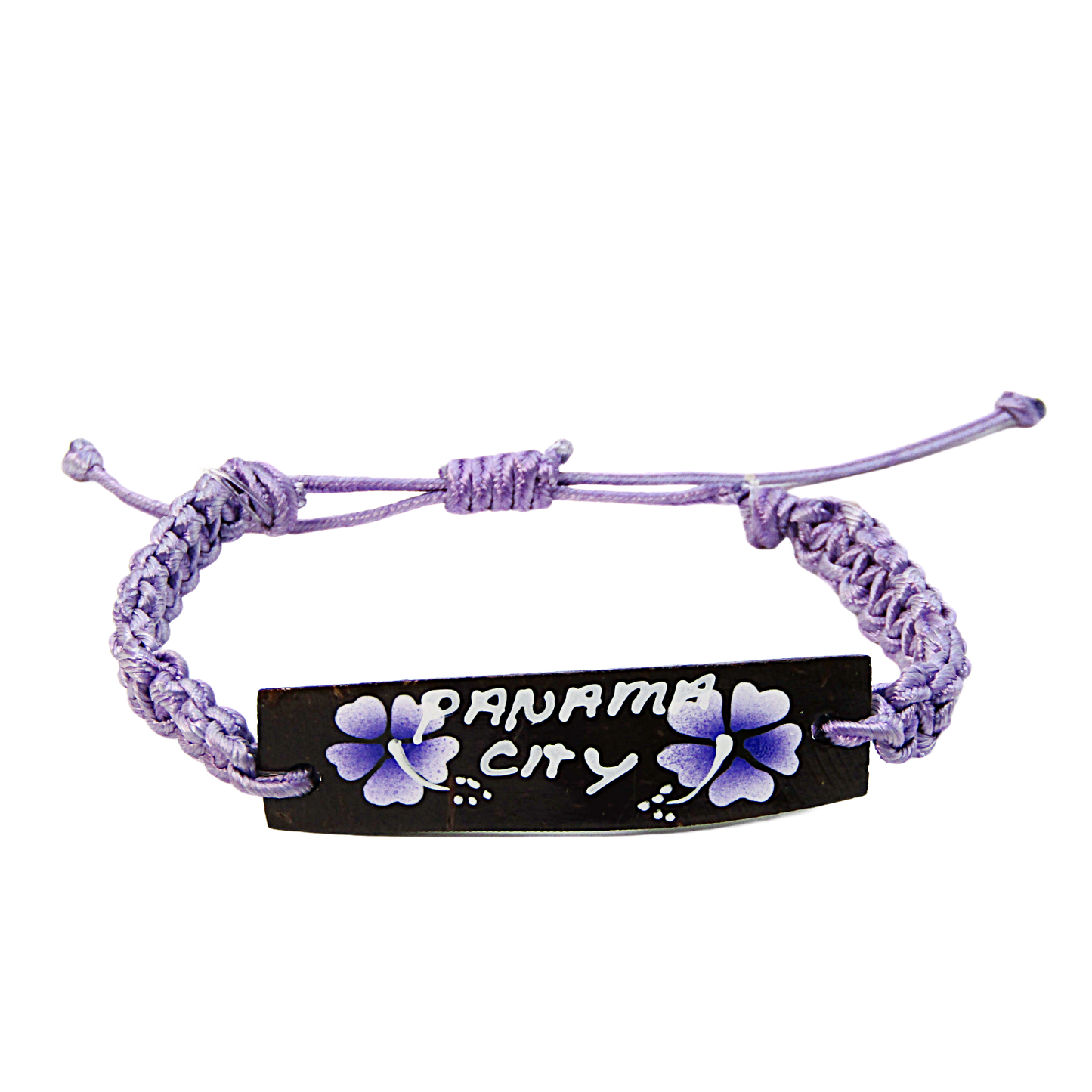 BR0304 BRACELET PCB PURPLE MACRAME