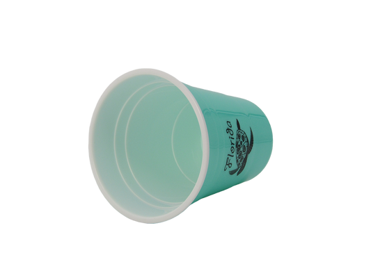 DC0003  PARTY CUP TEAL TURTLE