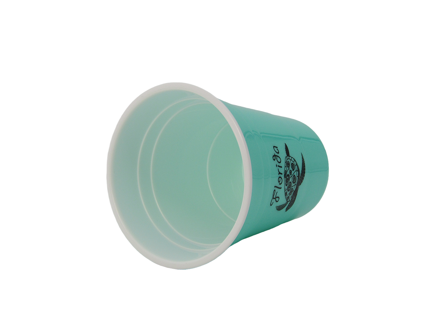 DC0003  PARTY CUP TEAL TURTLE