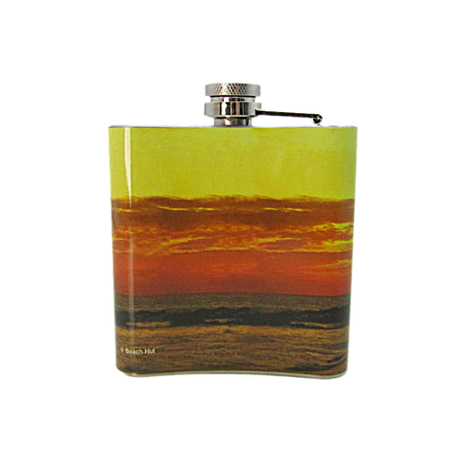 HF3503 HIP FLASK  FLORIDA SUNSET