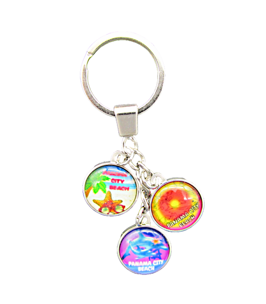 MK1402 PANAMA CITY BEACH THREE DANGLE DOLPHIN