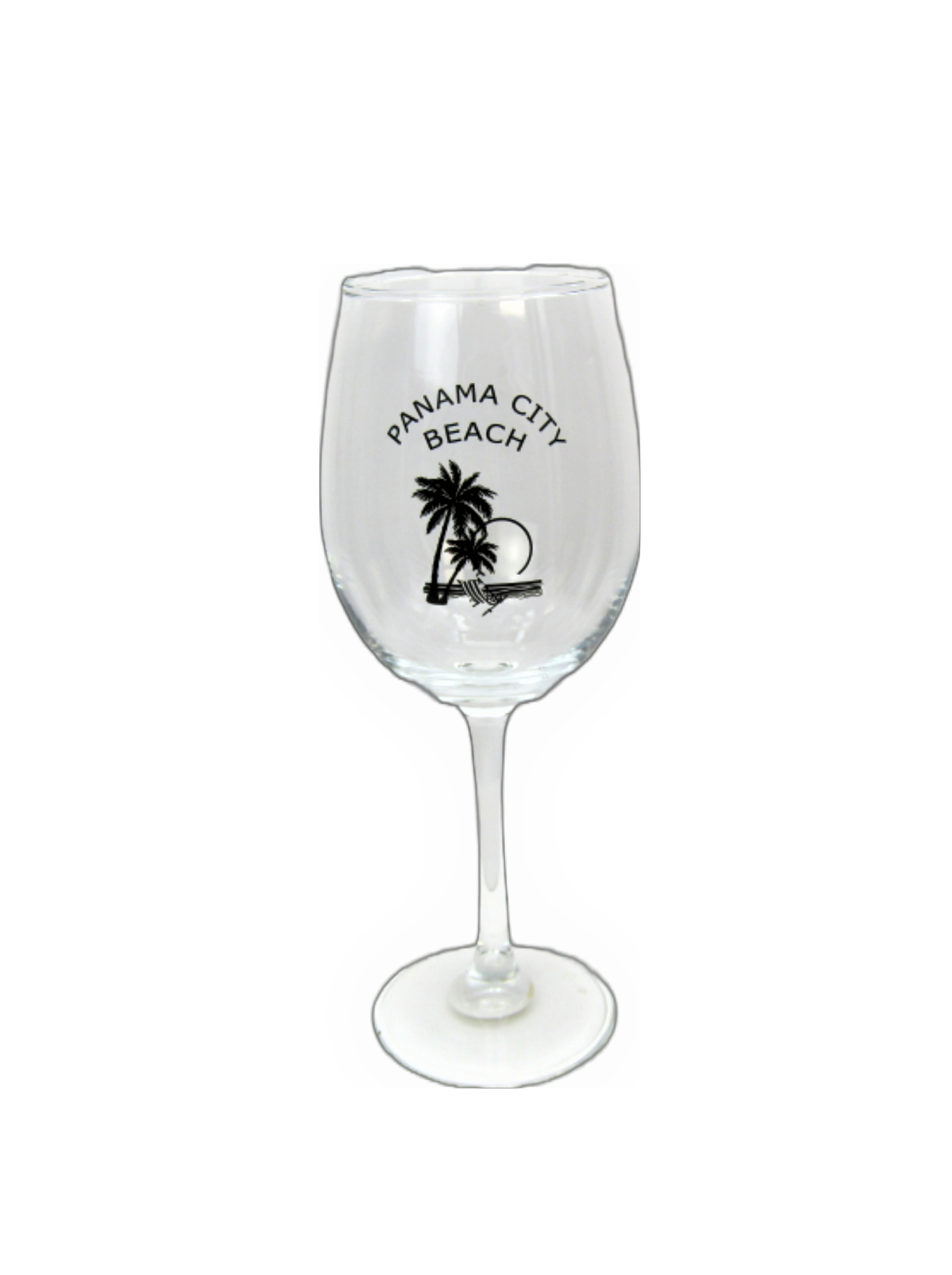 DG0020 PANAMA CITY BEACH PALM STEM GLASS