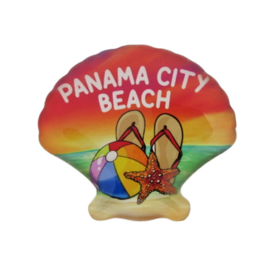 GM0401 PANAMA CITY BEACH SHELL FLIP FLOPS