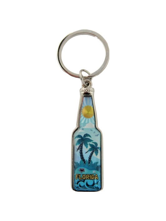 MK1139 FLORIDA BOTTLE SHAPE BLUE PALMS