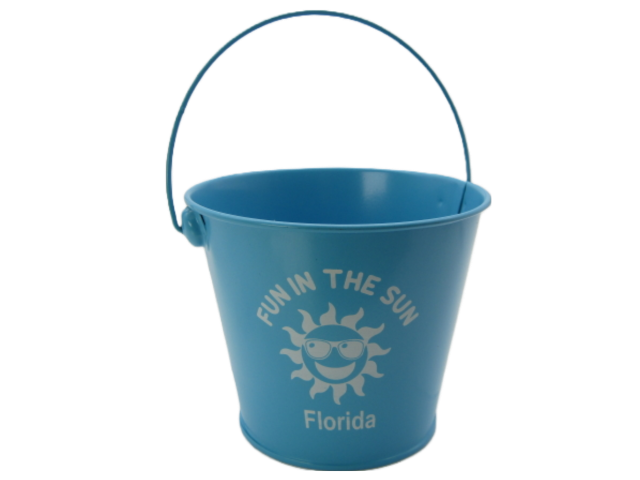MP0002 METAL BLUE PAIL – Beach Hut B2B