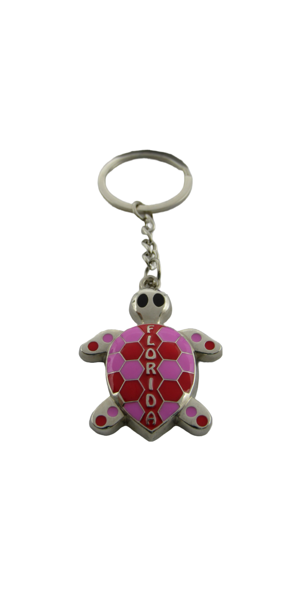 MK1143 FLA METAL PINK TURTLE SHAPE KEYCHAIN