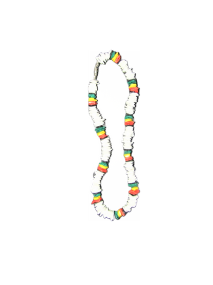 NK0003 NECKLACE RAINBOW/WHITE PUKA SHELL