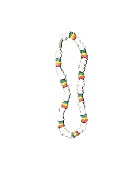 NK0003 NECKLACE RAINBOW/WHITE PUKA SHELL