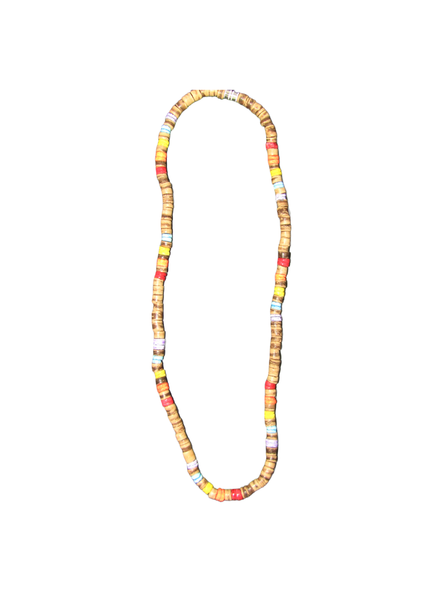 NK0005 NECKLACE MULTI RED/YELLOW/BLUE