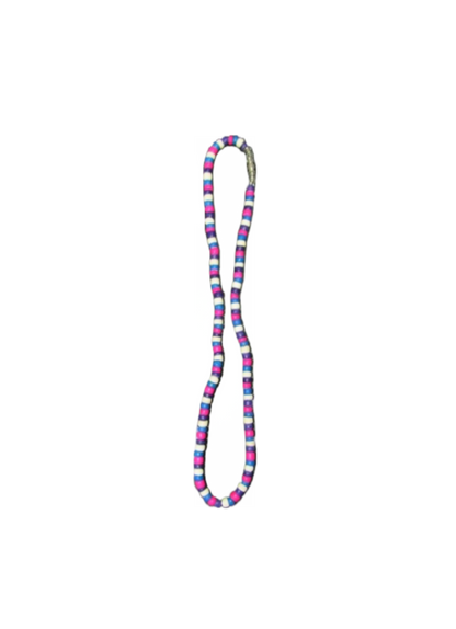 NK0012 NECKLACE PURPLE/TEAL/PINK