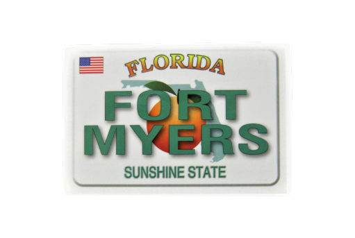PM0381 FT MYERS LICENSE PLATE