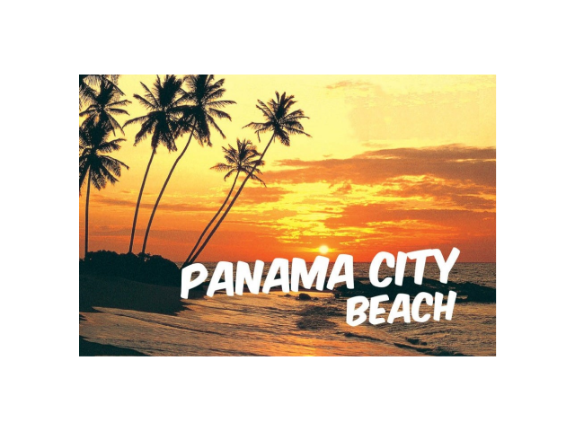 PM0520 PANAMA CITY BEACH SUNSET PALMS