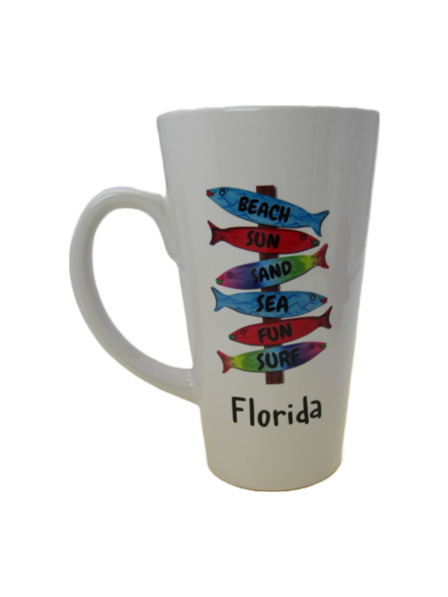 SM1000 PAD - FLORIDA FISH SIGN - TALL LATTE MUG