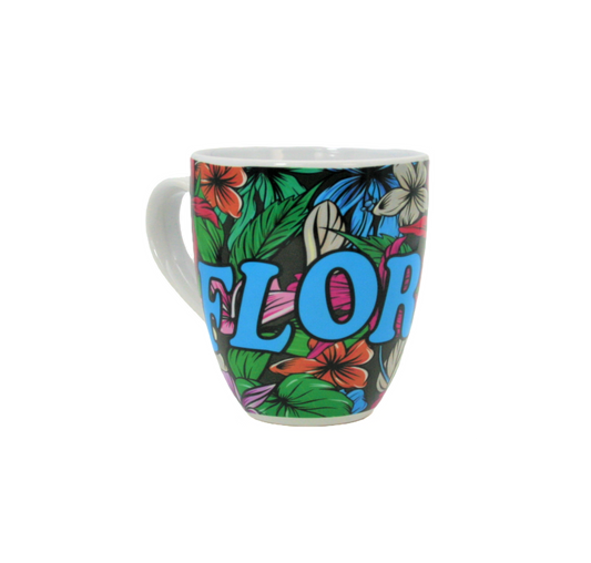 SM2001 FLORIDA HIBISCUS BELLY MUG